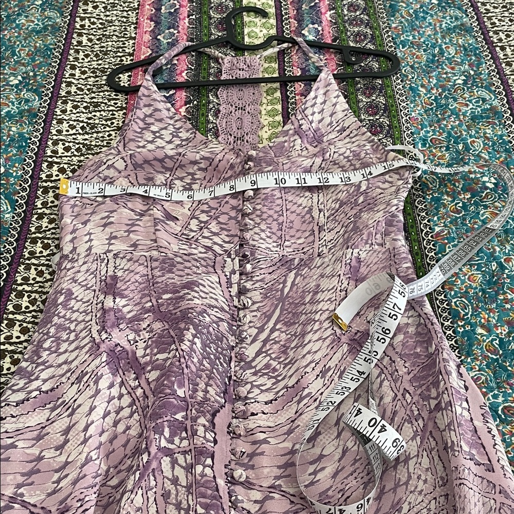 Lavender Patterned Maxi Dress - image 4